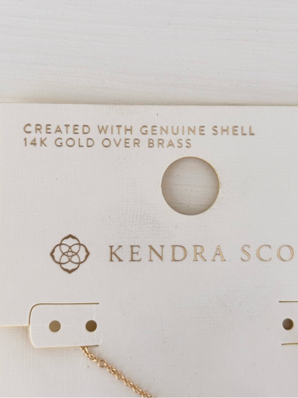 KENDRA SCOTT Emma Pendant Necklace Mother of Pearl NWT - Picture 4 of 8